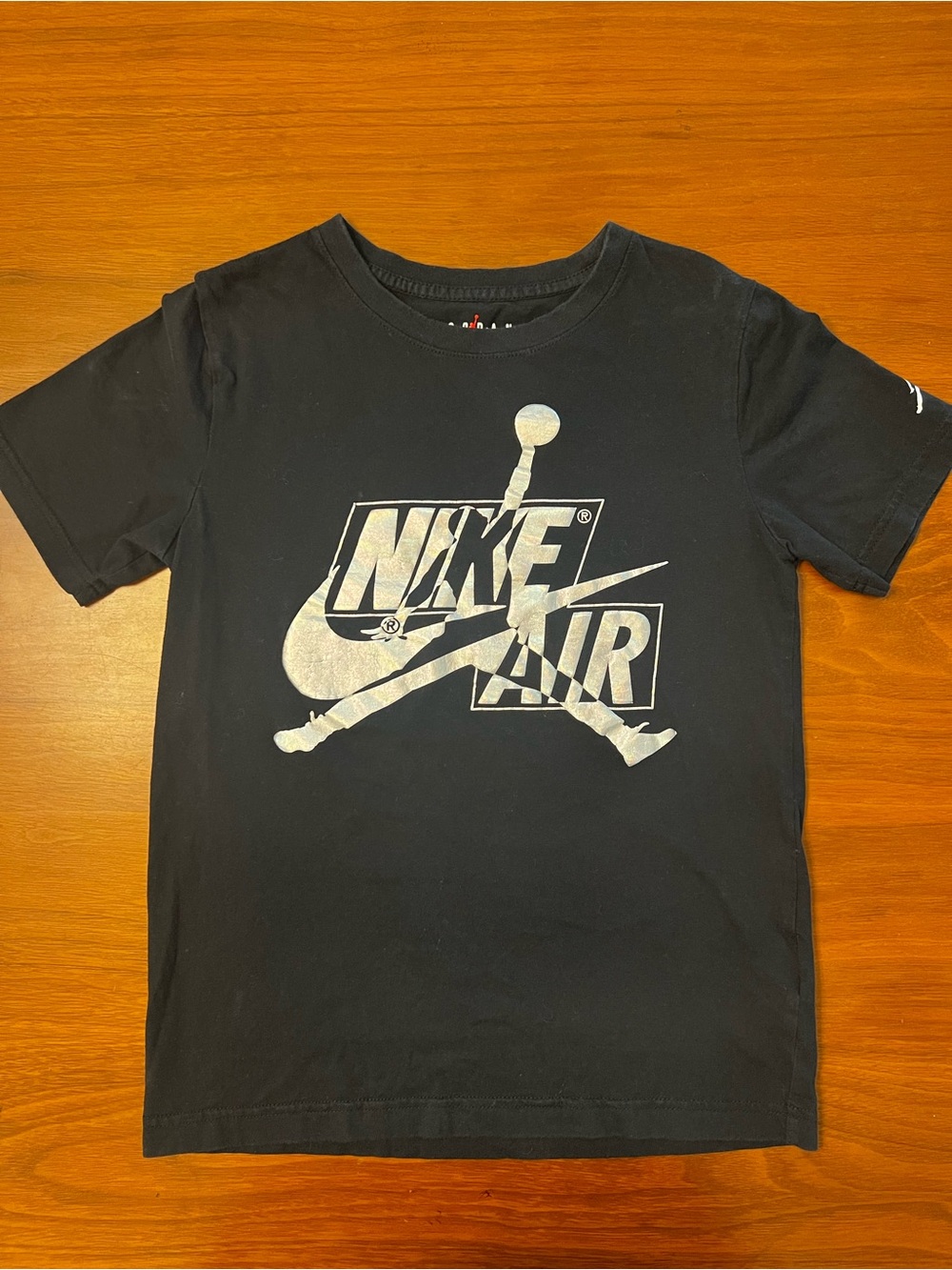 Authentic Jordan Jumpman Classics HBR Boys' T-Shirt, Black, Size M (10-12 Years)